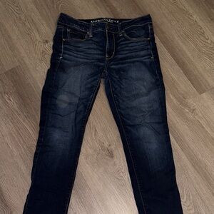 American Eagle Outfitters Women's Deep Indigo Skinny Jeans